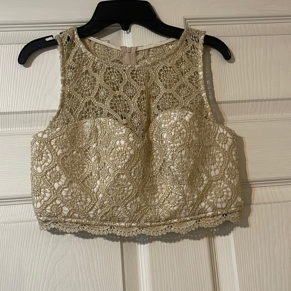 Crop top and skirt set